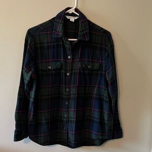 Old Navy Tartan Plaid Shirt - Navy and Red